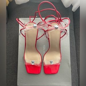 Clear Bow High Heels 👠
